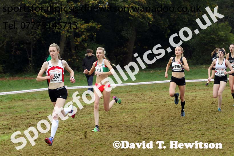Junior women, National Cross Country Relays, Berry Park, Mansfield. Photo: David T. Hewitson/Sports for All Pics